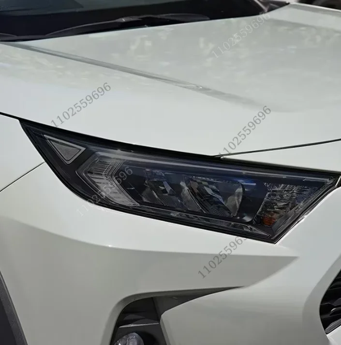 Película protectora para faros de coche, pegatina de TPU negra ahumada para Toyota RAV4 Corolla Camry Supra 86 Avalon Land Cruiser Prado Highland