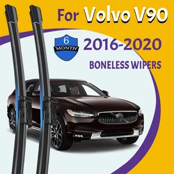 Limpiaparabrisas de goma suave silencioso para Volvo V90 2016-2020