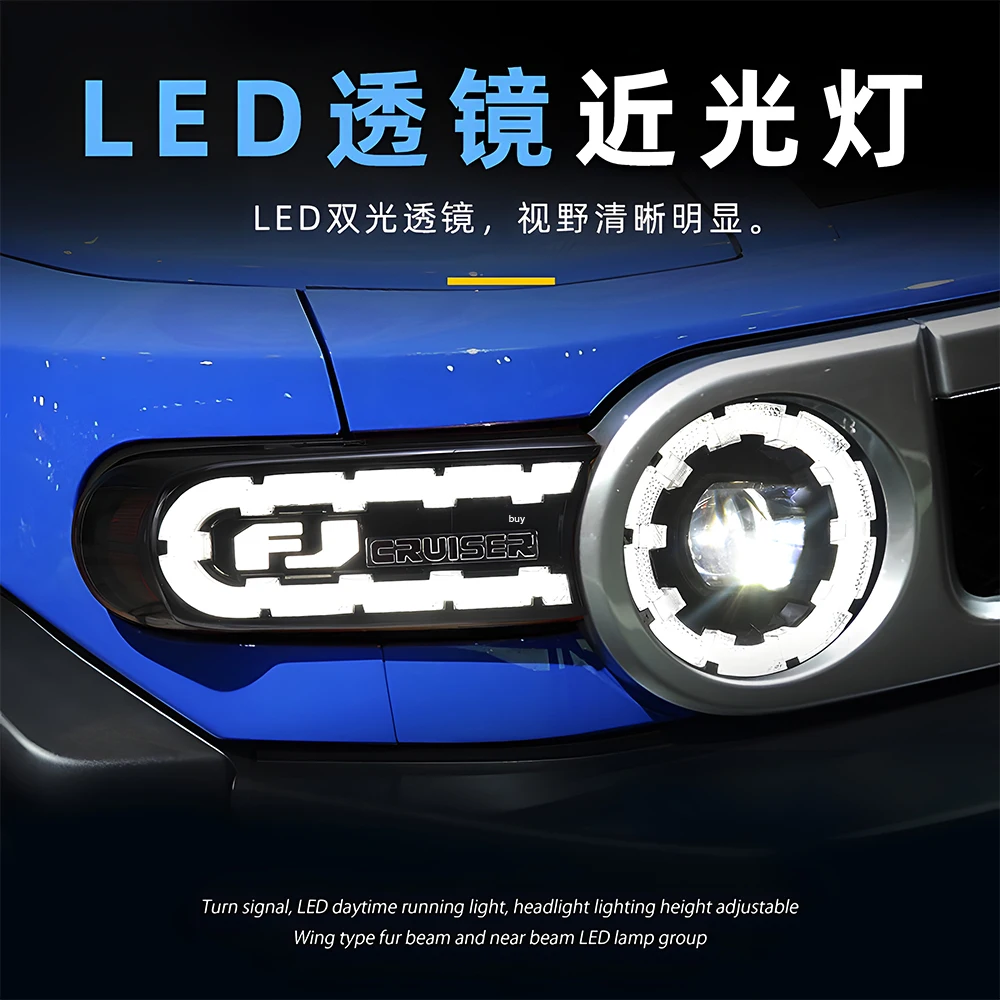 Faros LED DRL Toyota FJ Cruiser 2007-2017 con efecto de arranque - imagen 4