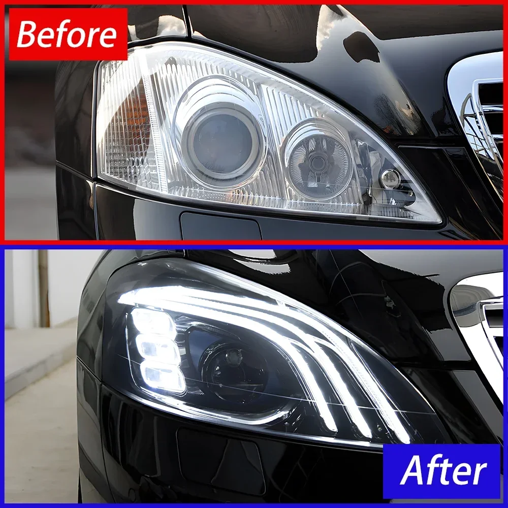 Faros delanteros LED Mercedes Clase S W221 2006-2013 - imagen 3