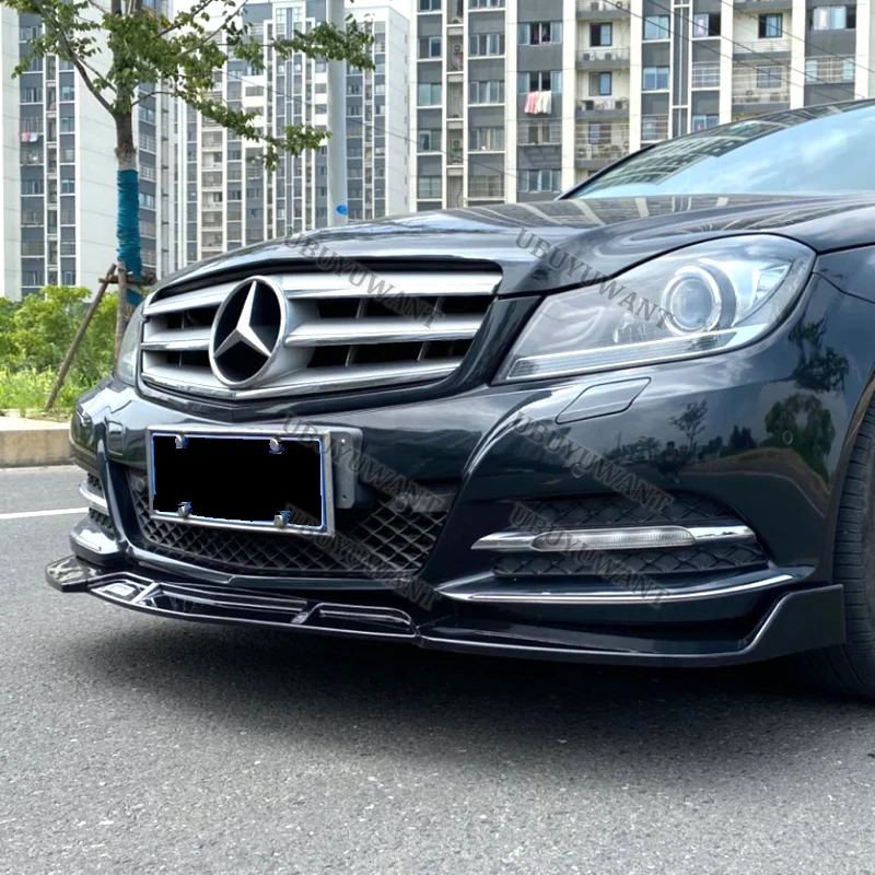 Alerón delantero Mercedes Clase C W204 con labio y divisores - imagen 4