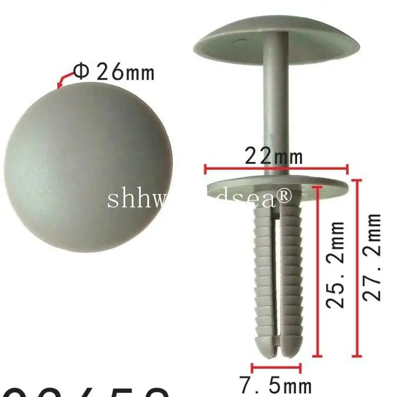 Clips plástico shhworldsea retenedores marrones coche - imagen 2