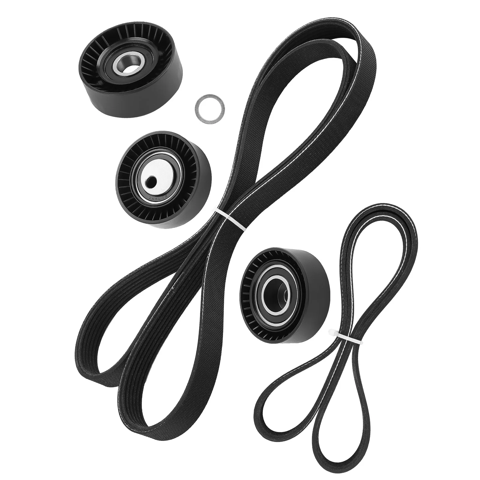 BMW 11281738605 Kit polea correa auxiliar E36 E39 E46 E53 - imagen 3