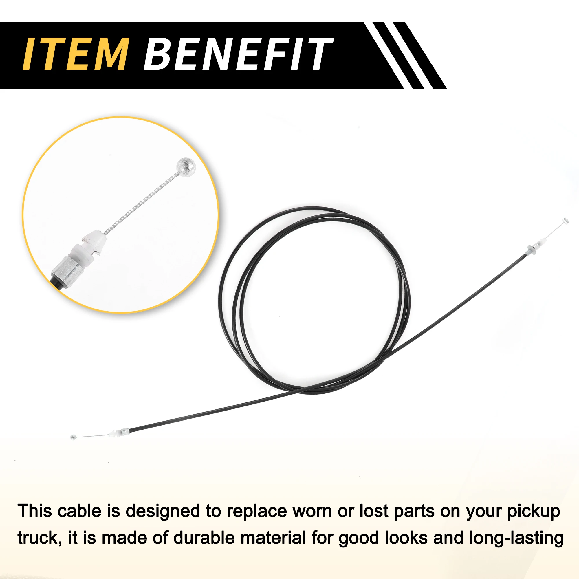 Cable de liberación del pestillo del capó UXCELL para Toyota 4Runner 1990-1995 No.5363004010/5363089113 - imagen 4