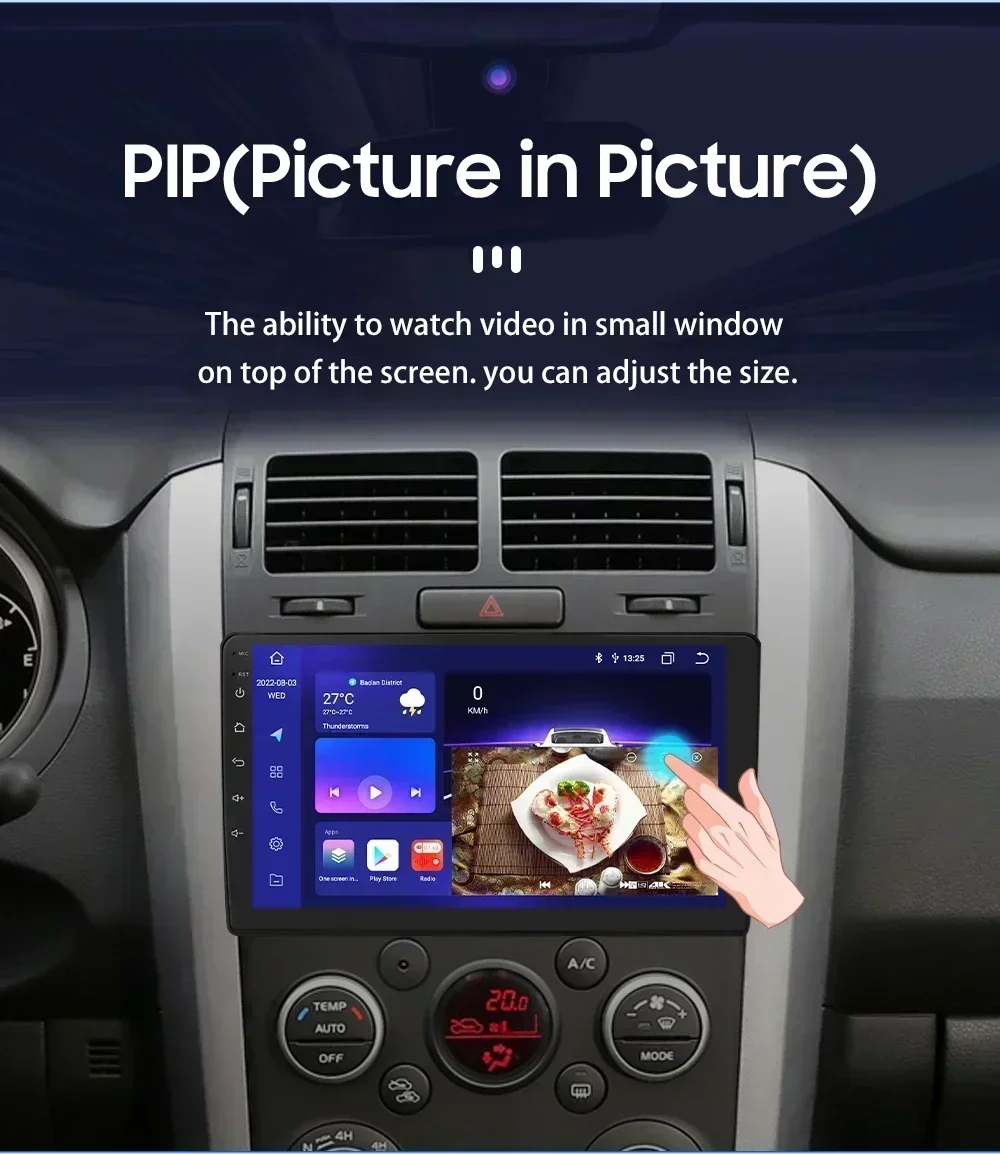 Radio 2 DIN Hizpo con Android 13 y GPS para Suzuki Grand Vitara III - imagen 5