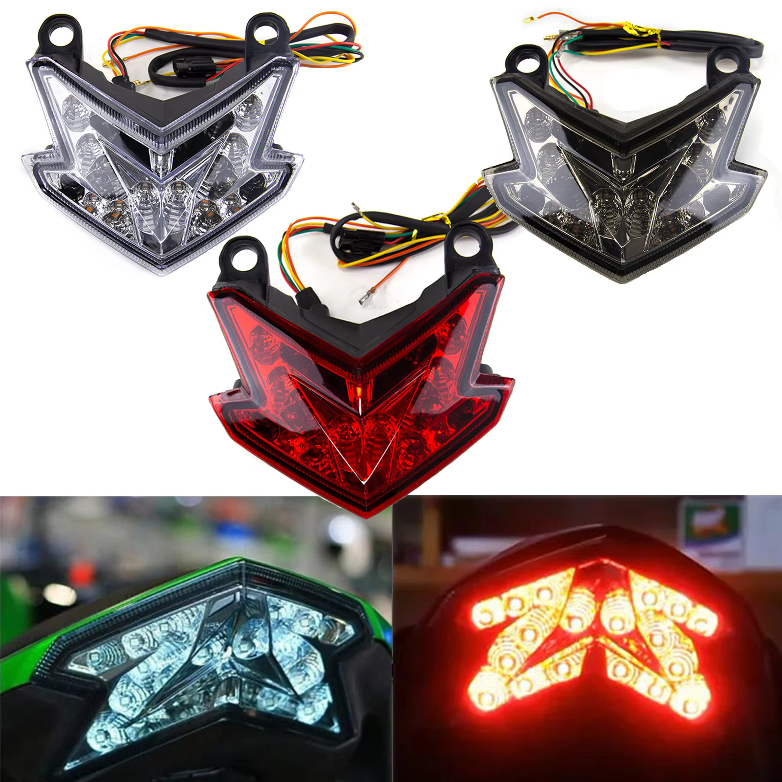 Piloto trasero LED de freno e intermitentes Kawasaki Z800/Z125