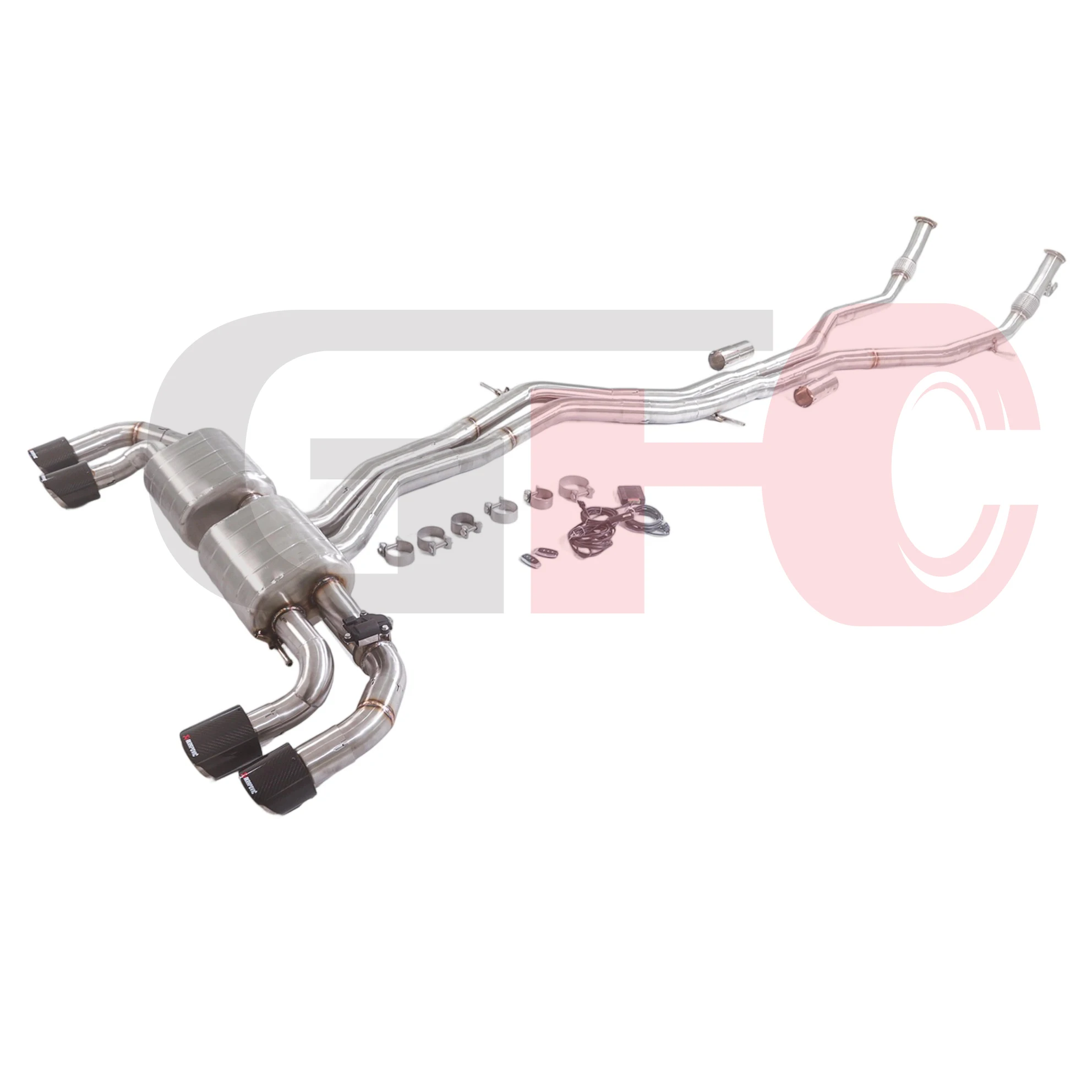Escape catback Audi Q7 Q8 3.0T Quattro 4M con válvulas SQ7 - imagen 3