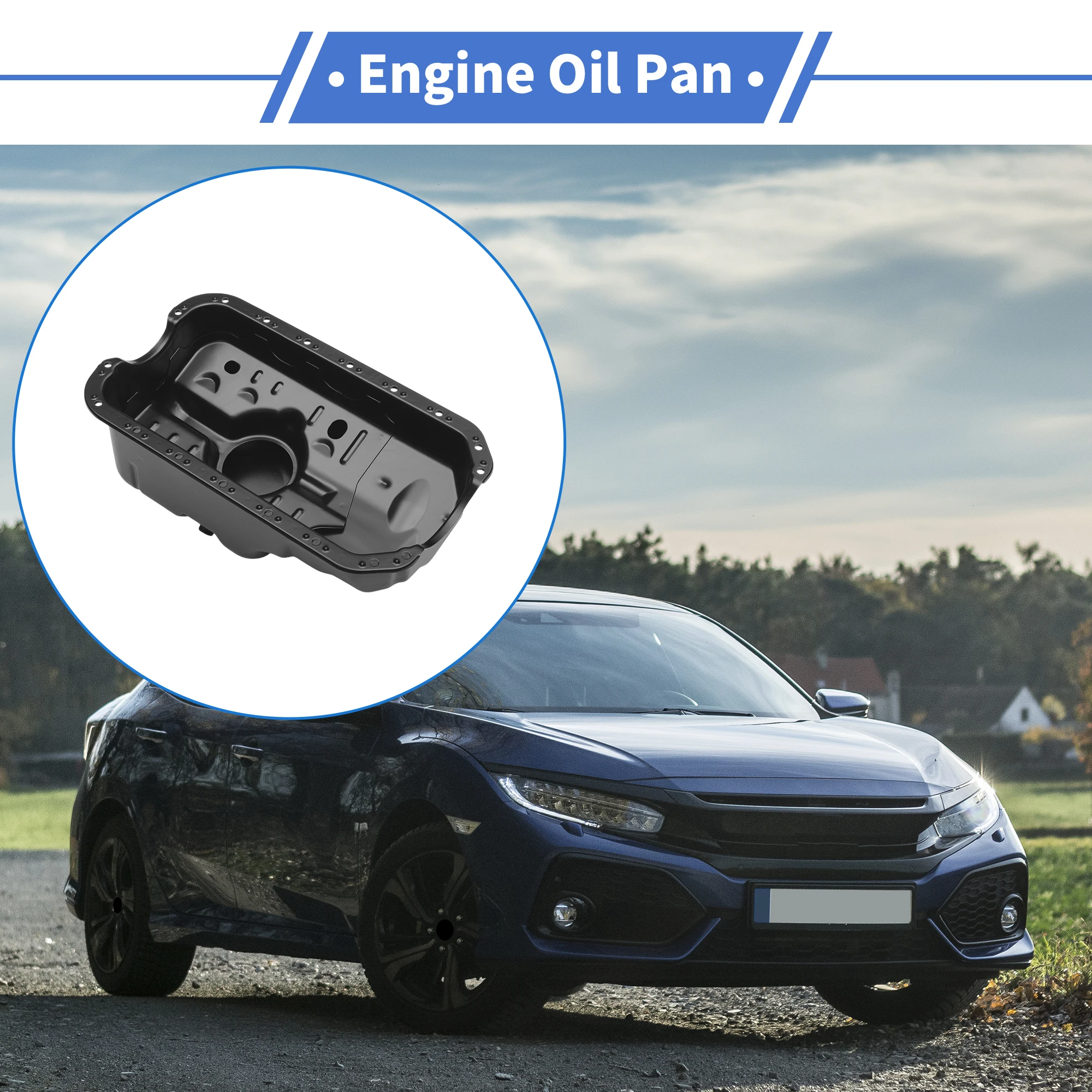 UXCELL 1 pieza No.11200P2E000 cárter de aceite de motor para Honda Civic 1996-2000 hierro negro