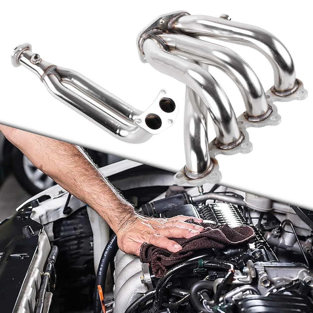 Colector de escape BARTOO alto flujo acero inoxidable Honda Civic 88-00 EG EF EK - imagen 3