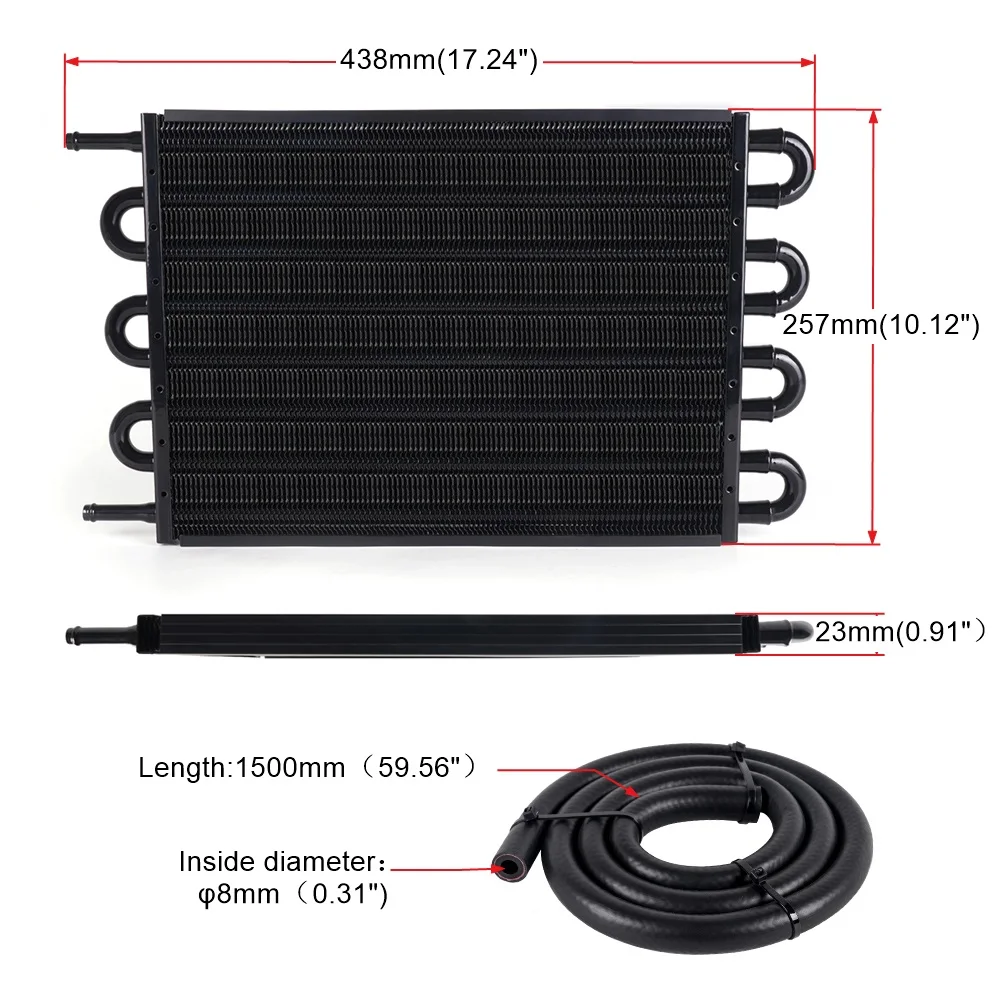 Kit enfriador de aceite RASTP radiador aluminio para motor - imagen 3