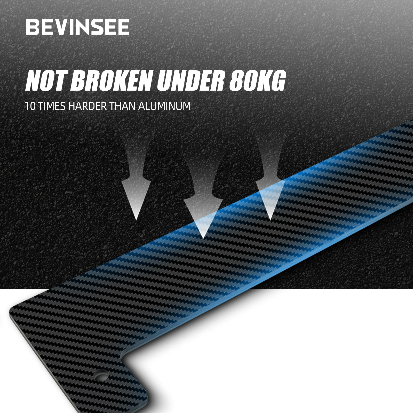 BEVINSEE Tapa de válvulas fibra de carbono Honda Civic K20 K24 - imagen 3