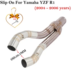 Silenciador Slip-On Yamaha YZF R1 2004-2006 + Tubo de Enlace 51mm