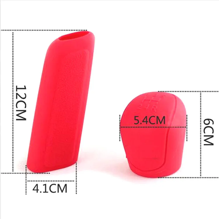 Pomo de palanca de cambios silicona funda de piel para freno de mano - imagen 5