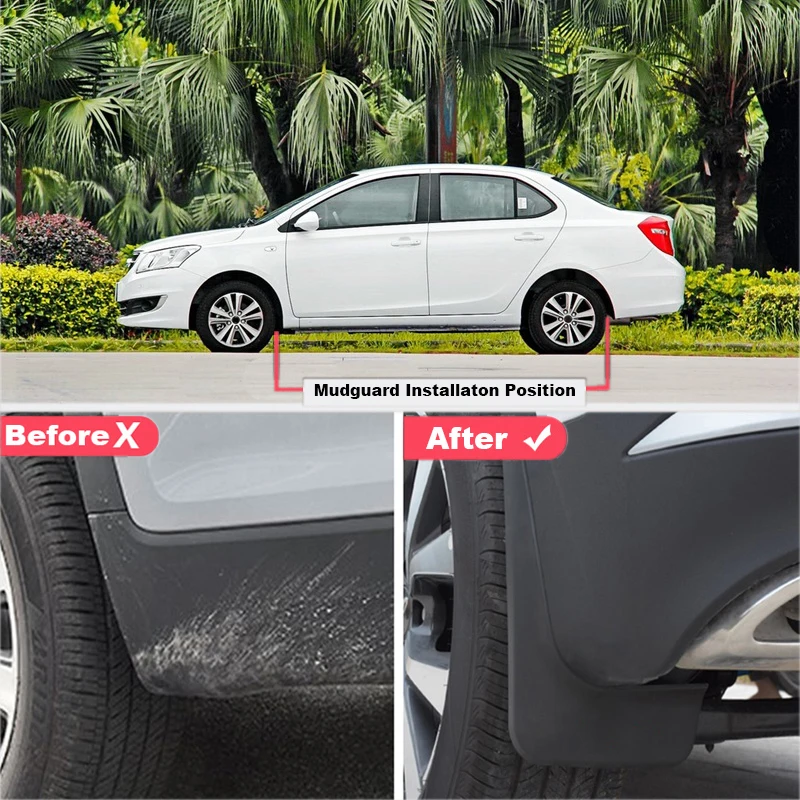 Guardabarros TONLINKER para Chery Bonus 3 2014-2016 - imagen 4