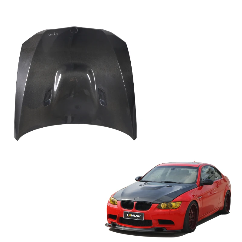 Capó fibra de carbono seca Langyu BMW M3 E92 estilo GTS