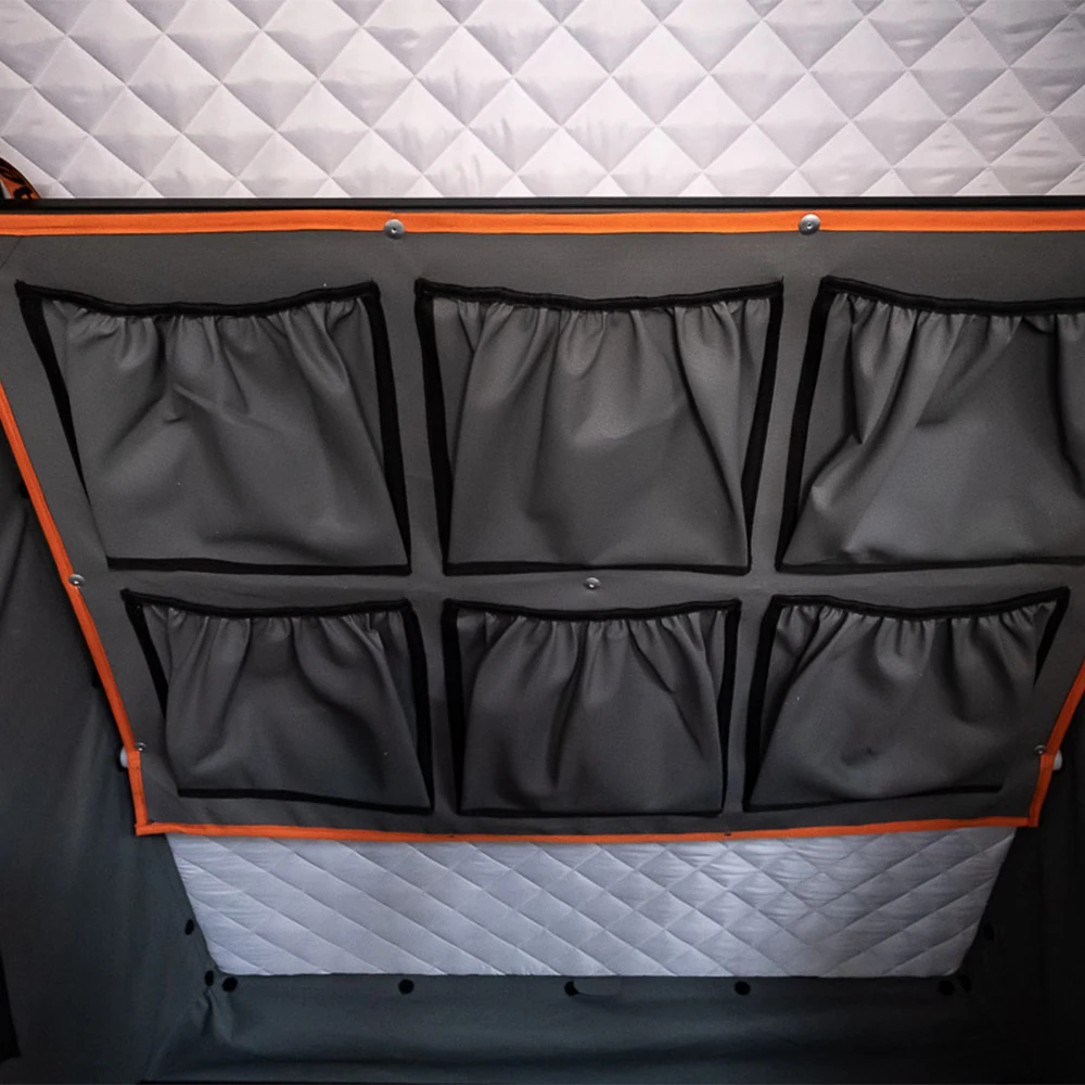 Tienda de techo carcasa dura de aluminio estilo triángulo para coche - imagen 2