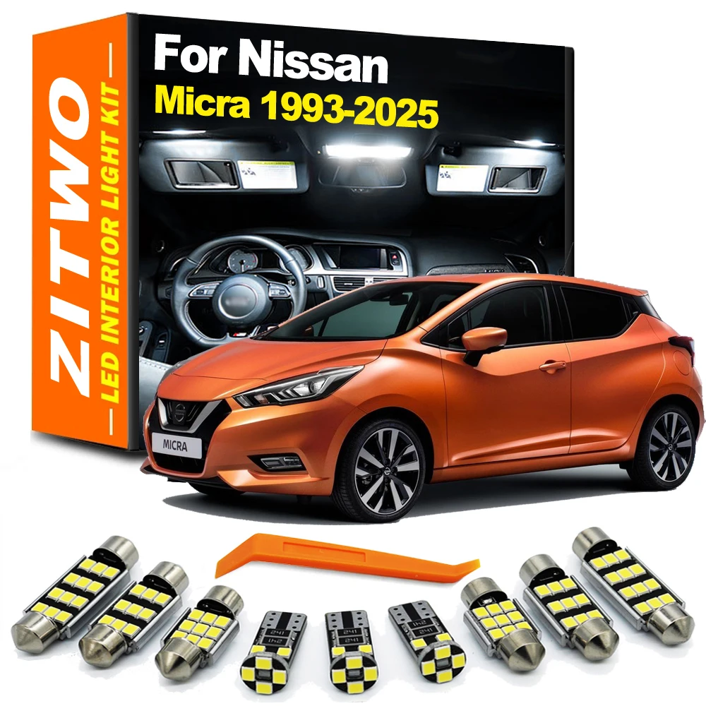 Kit de luces LED para matrícula e interior – Nissan Micra K11-K14