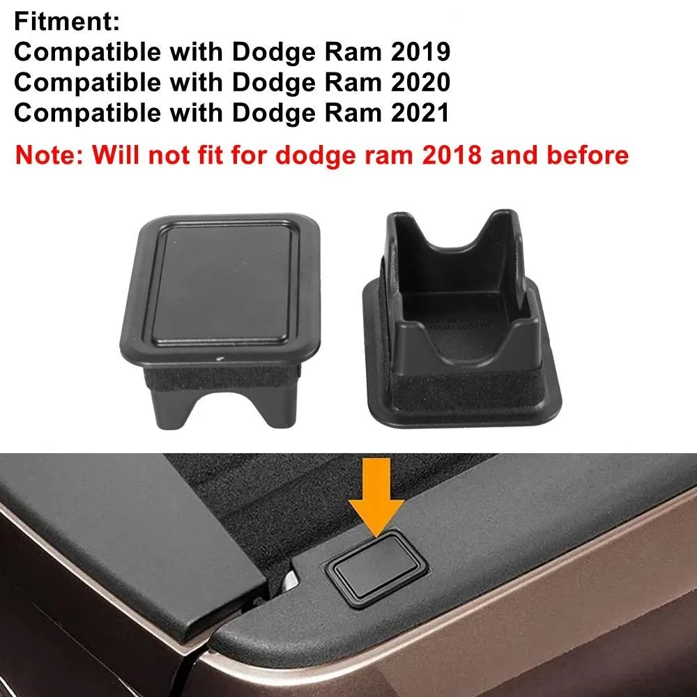 Tapas negras para bolsillos de estacas Dodge Ram 1500/2500 - imagen 4