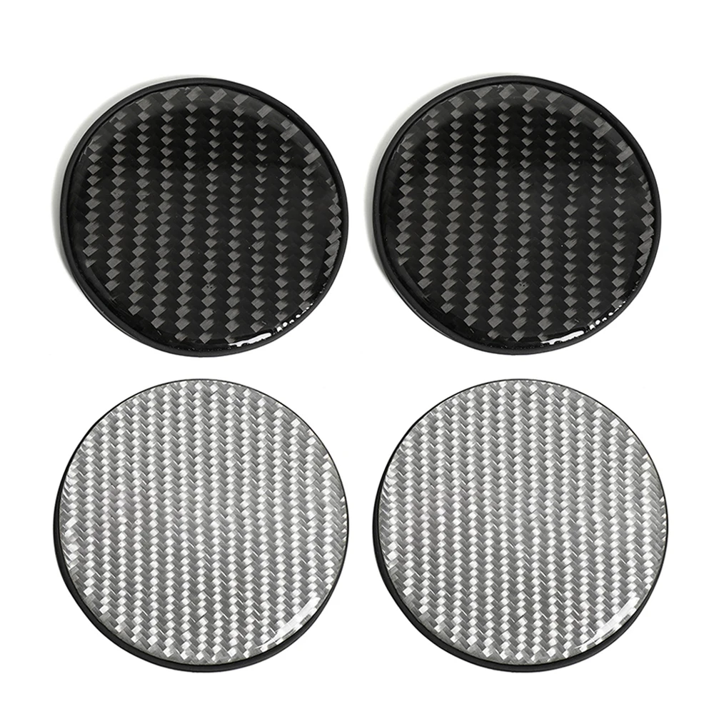 Posavasos fibra de carbono antideslizante coche – accesorio interior - imagen 2