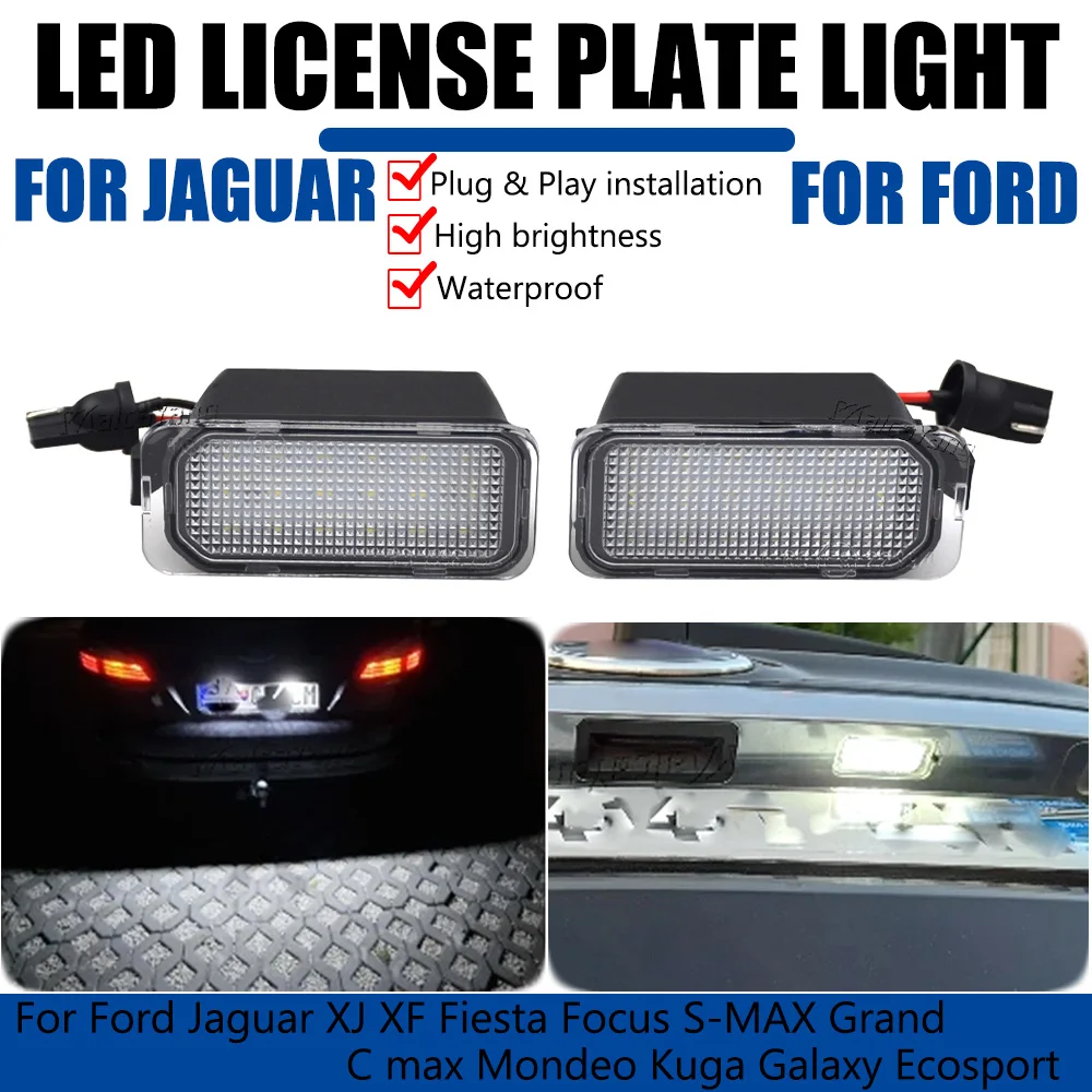 Luz de matrícula LED 12V para Ford Focus, Mondeo, Kuga y Fiesta