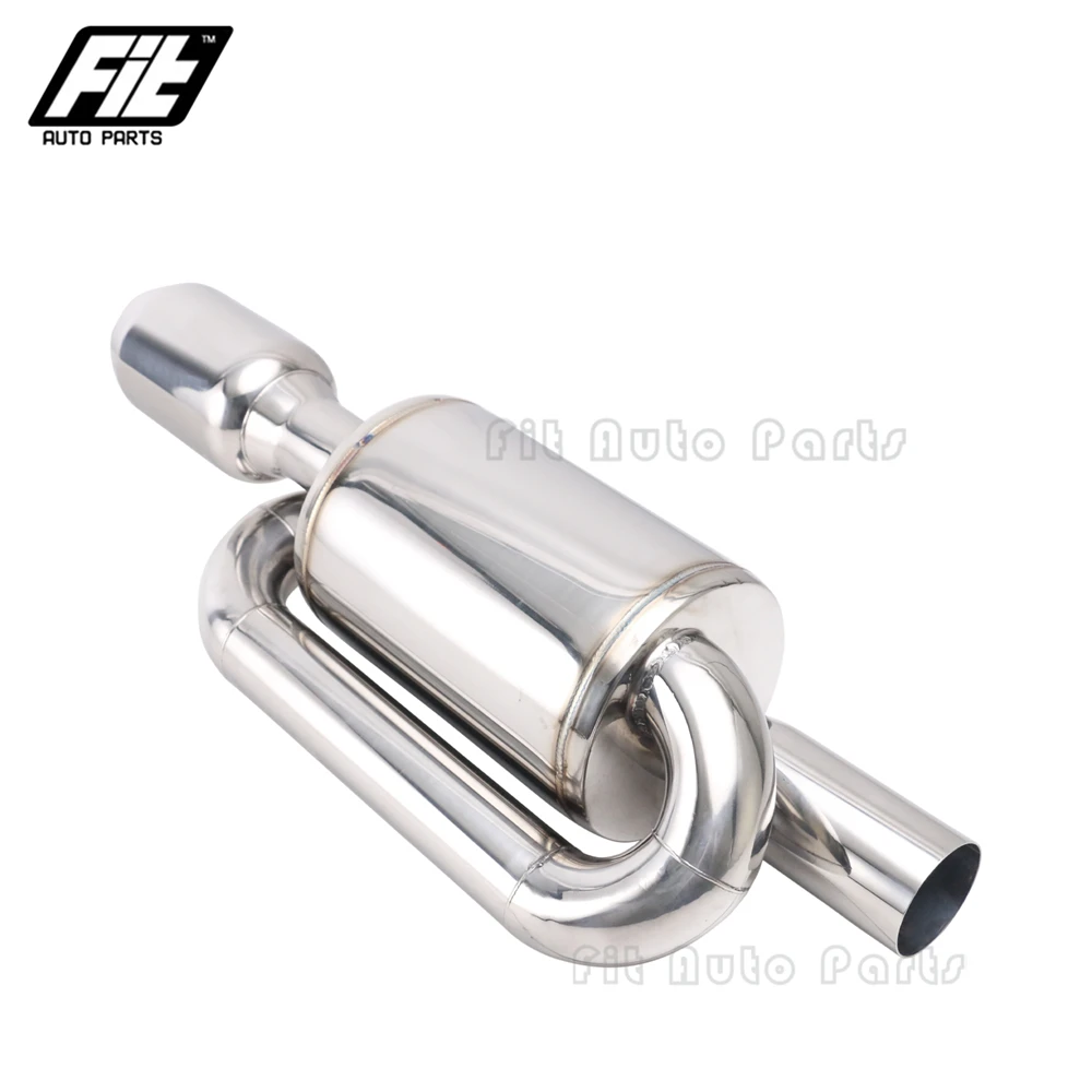 Silenciador S-FLOW universal de acero inoxidable estilo Mugen - imagen 5