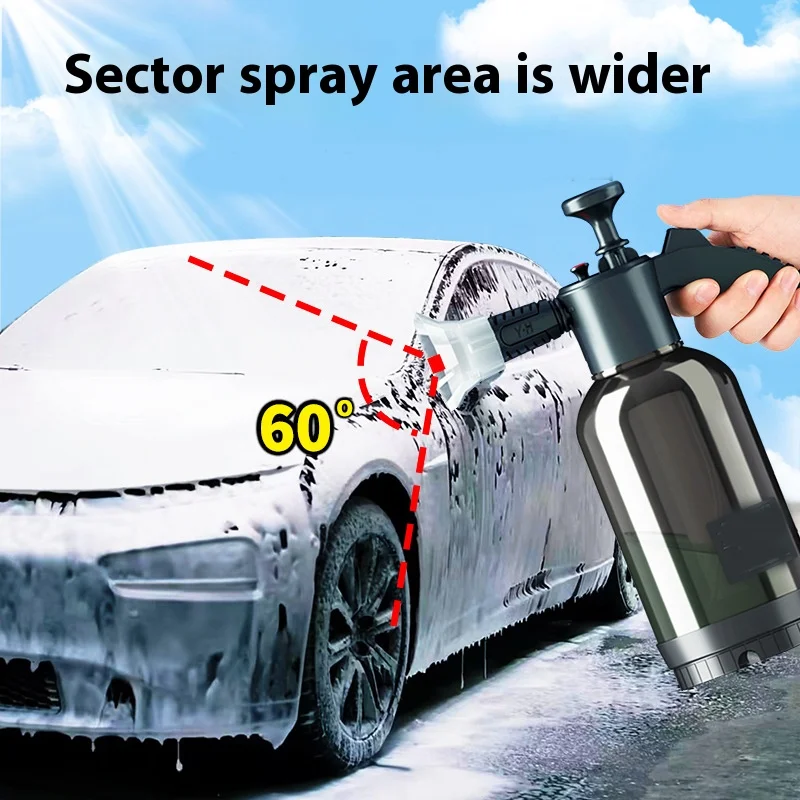 Bomba pulverizador espuma manual para limpieza coche