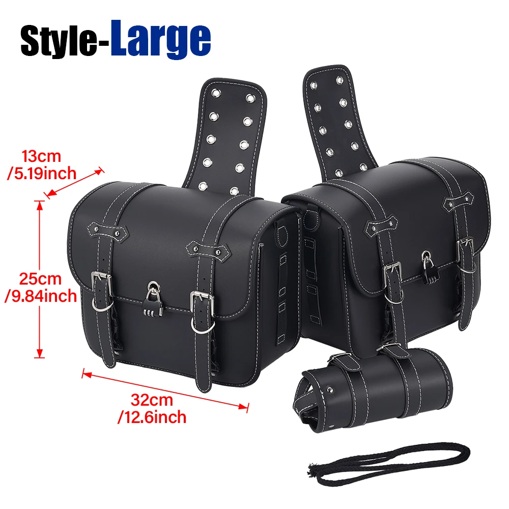 Alforjas moto Oxford impermeables negro universal - imagen 5