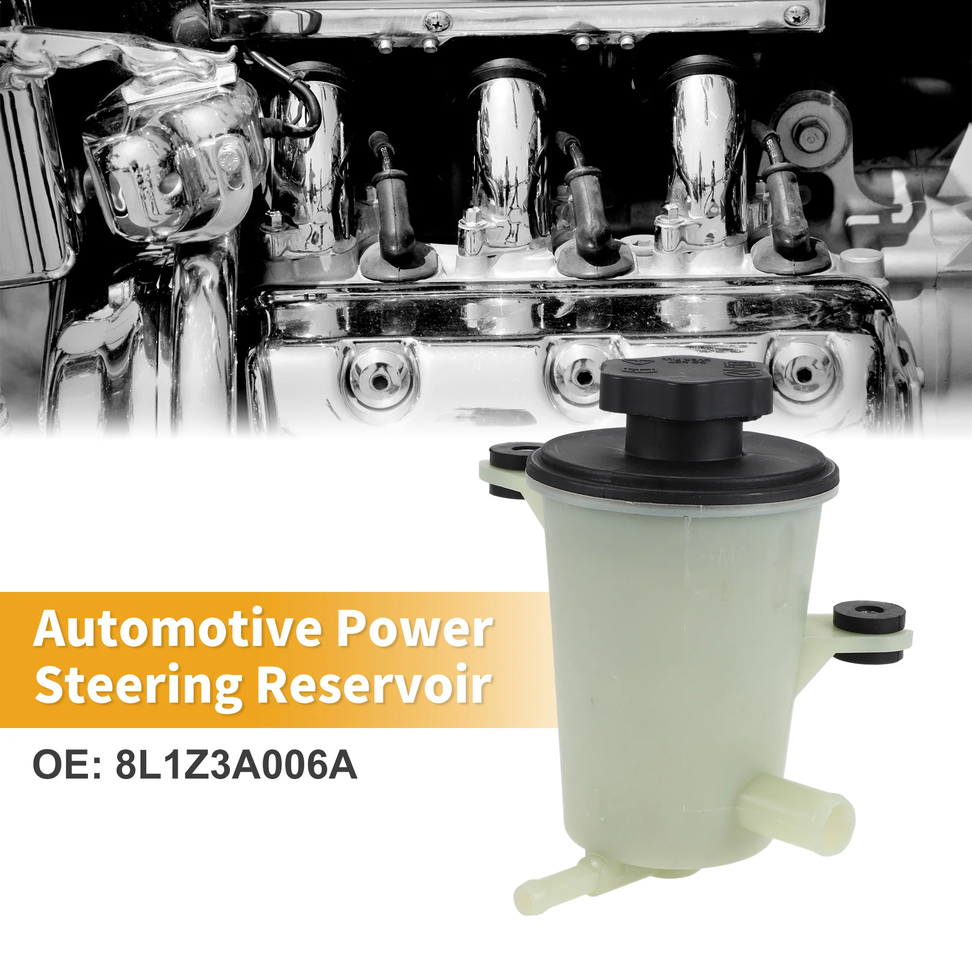 Depósito de dirección asistida automática UXCELL No.8L1Z3A006A tanque de dirección asistida automotriz para Ford Edge 2007-2014 1 pieza