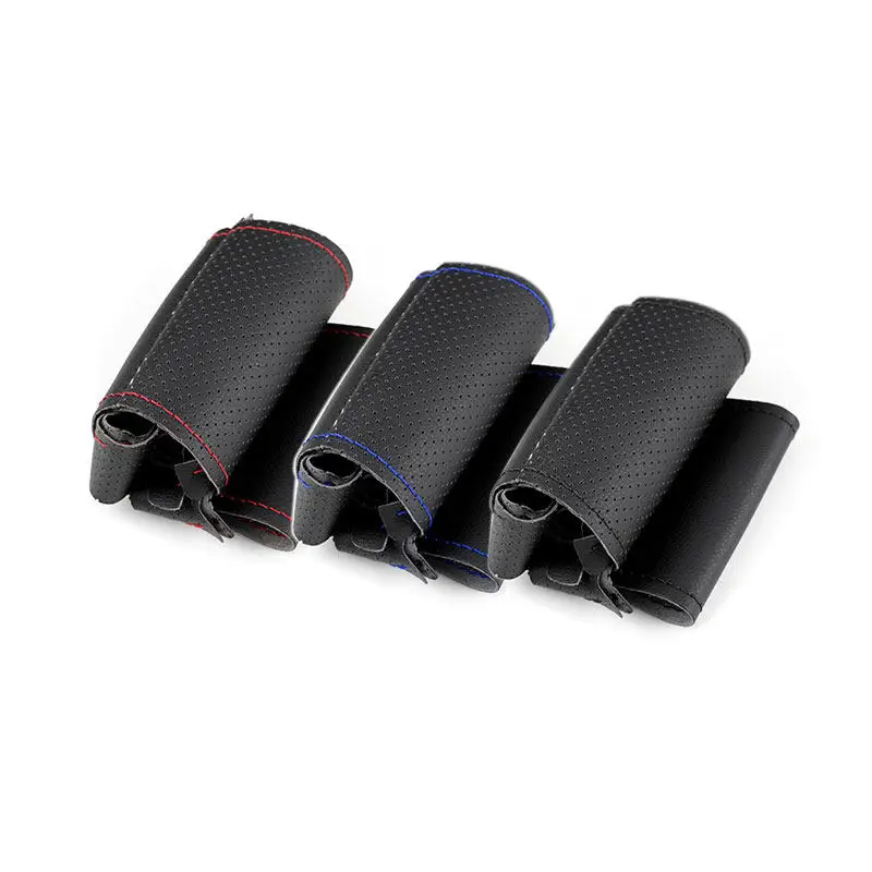 Funda de volante Audi A3/A4/TT de cuero perforado cosida a mano - imagen 2