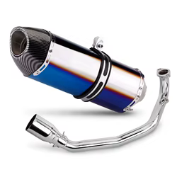 Escape Slip On R77 Yamaha Zuma GY6 200cc – Tubo conexión y silenciador