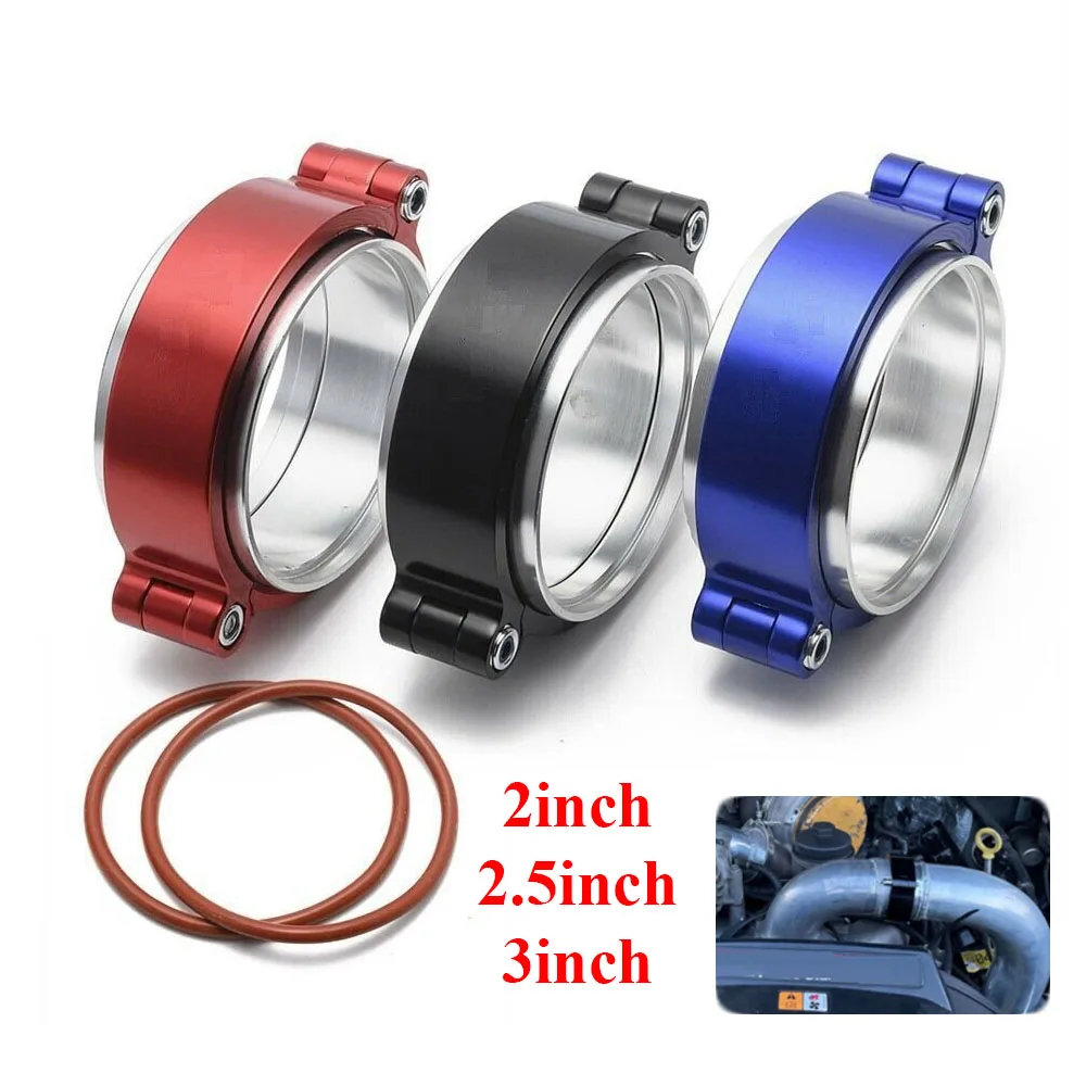 Conjunto abrazaderas banda V anodizadas para escape turbo intercooler - imagen 2