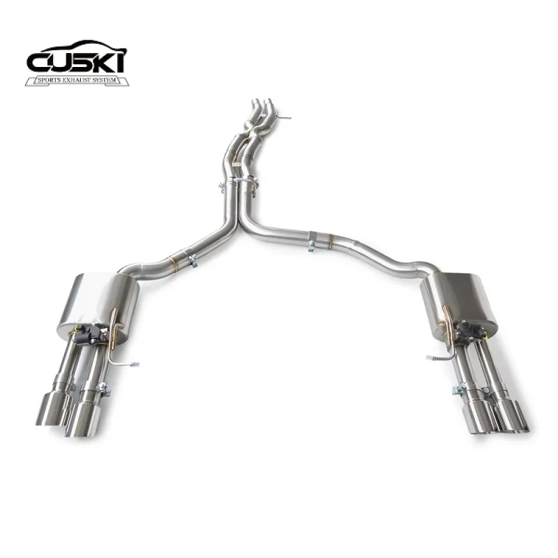 Sistema de escape catback en acero inoxidable para Audi RS4 B8 4.2 - imagen 2