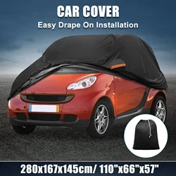 X Autohaux Funda Coche Smart Fortwo 2007-2023 Oxford Impermeable con Cremallera
