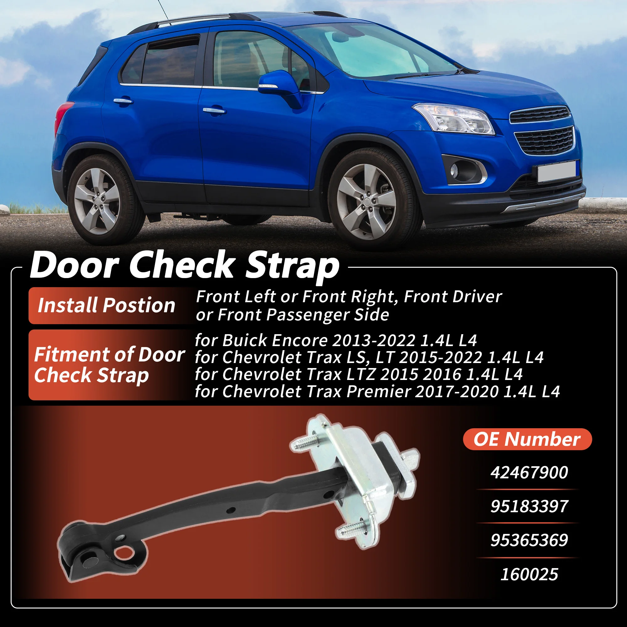 42467900 UXCELL correa retención puerta para Buick Encore y Trax - imagen 2