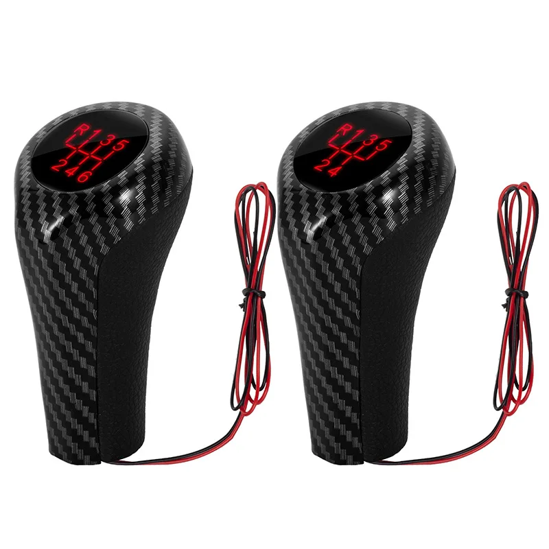 Detalle de la iluminación LED de la perilla de cambio