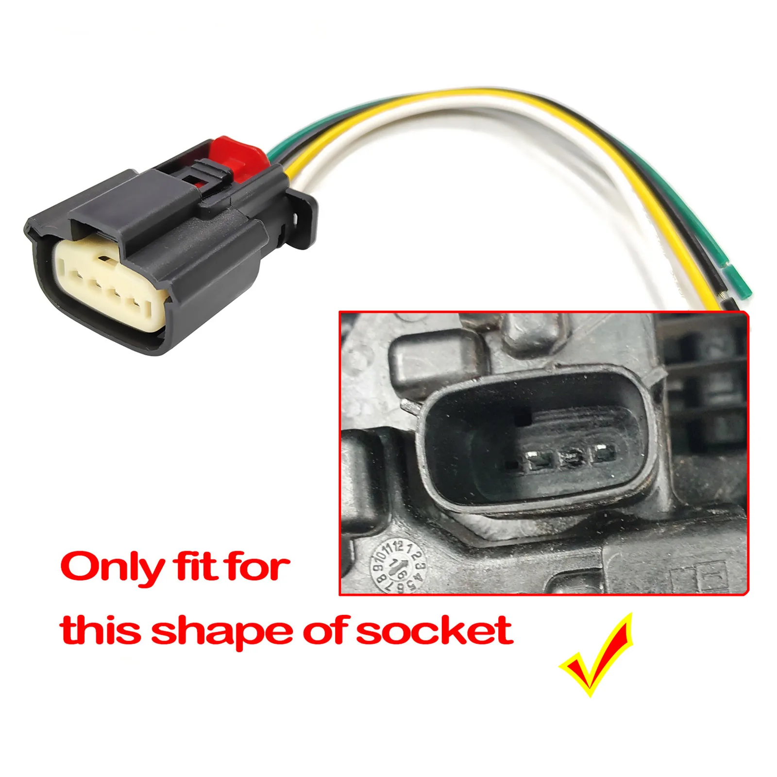 Para Holden Opel Vauxhall Astra K Mk7 BK BL 2015-2021 lámpara de luz trasera conector de 4 pines enchufe en espiral cableado precableado 19371211 - imagen 3