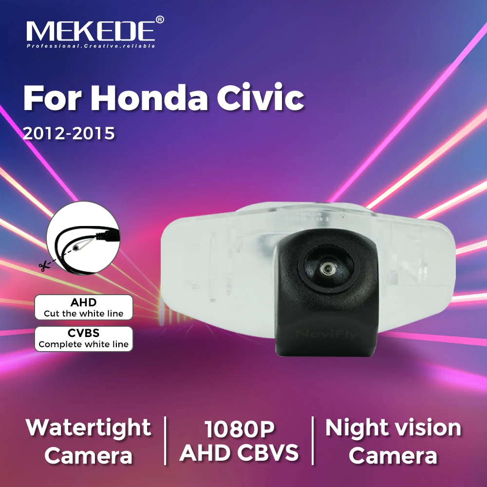 MEKEDE cámara marcha atrás 170° visión nocturna Honda Civic 2012-2015