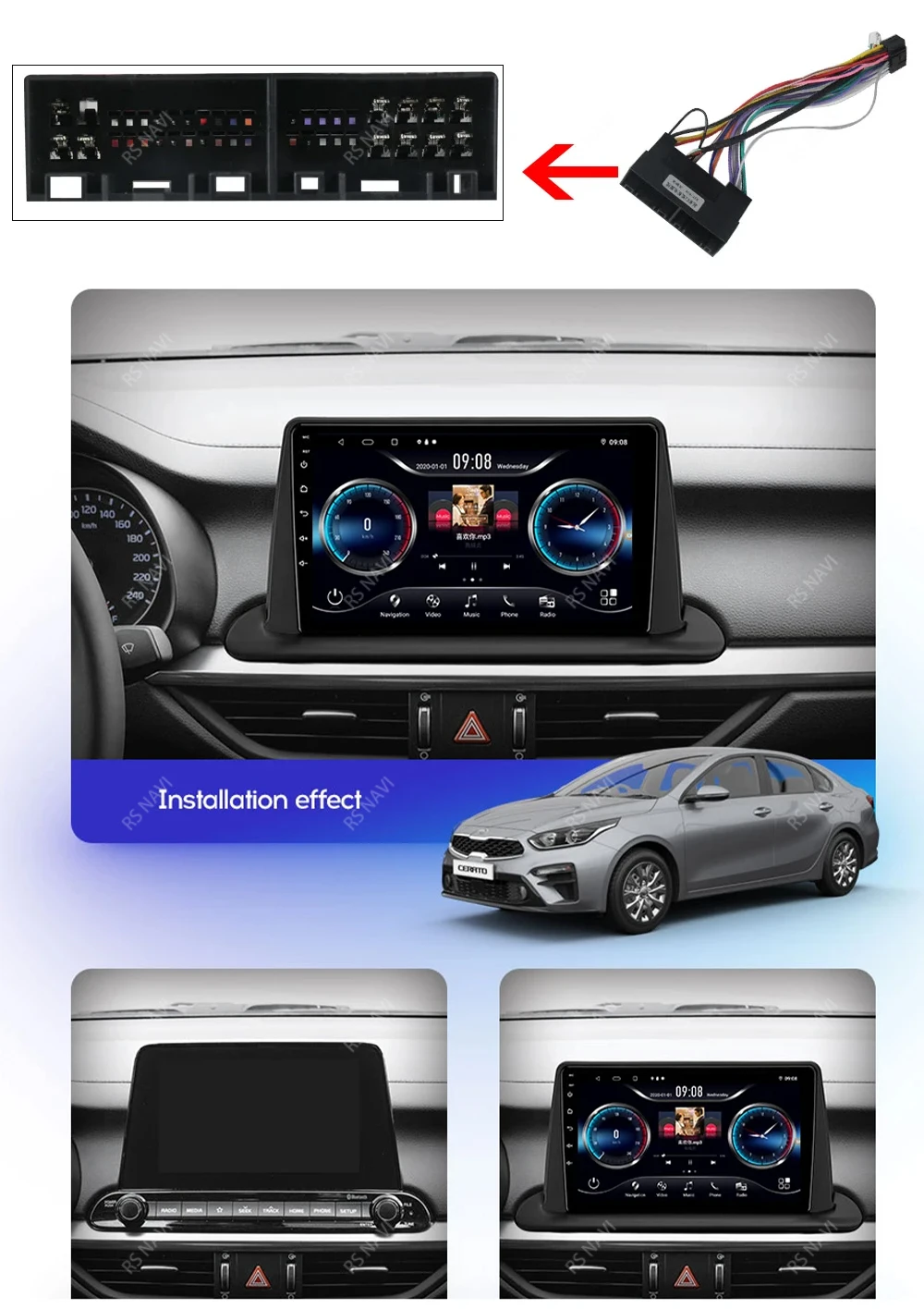 Unidad principal Android 15 Carplay Auto