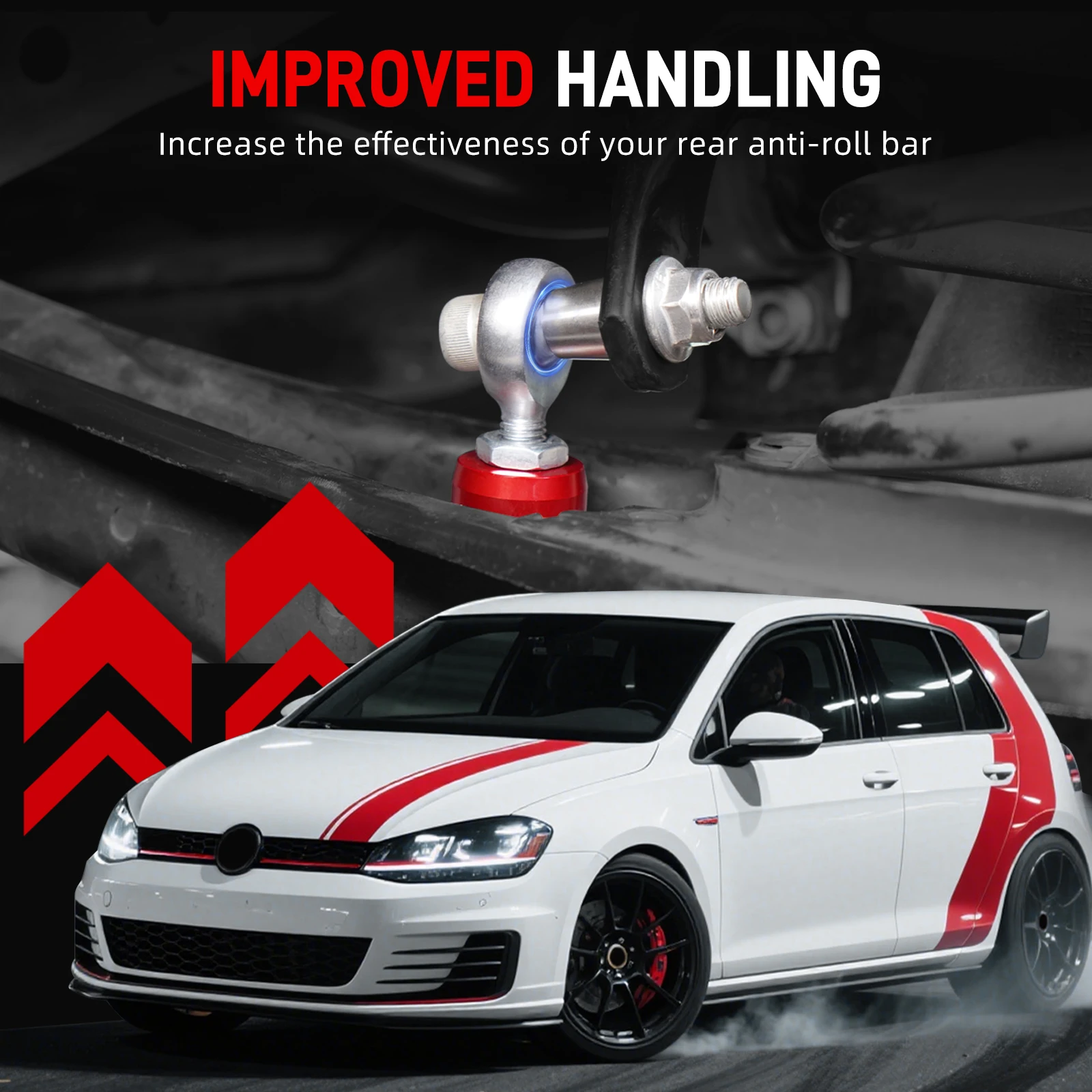 Barra estabilizadora trasera ajustable VW Golf MK7/MK8 GTI, Passat B8 - imagen 2