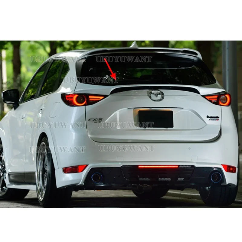 Alerón trasero Mazda CX-5 2017-2021 de fibra de carbono - imagen 4