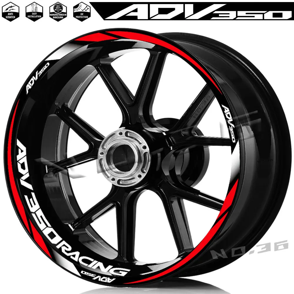 Pegatinas reflectantes llanta moto ADV 350