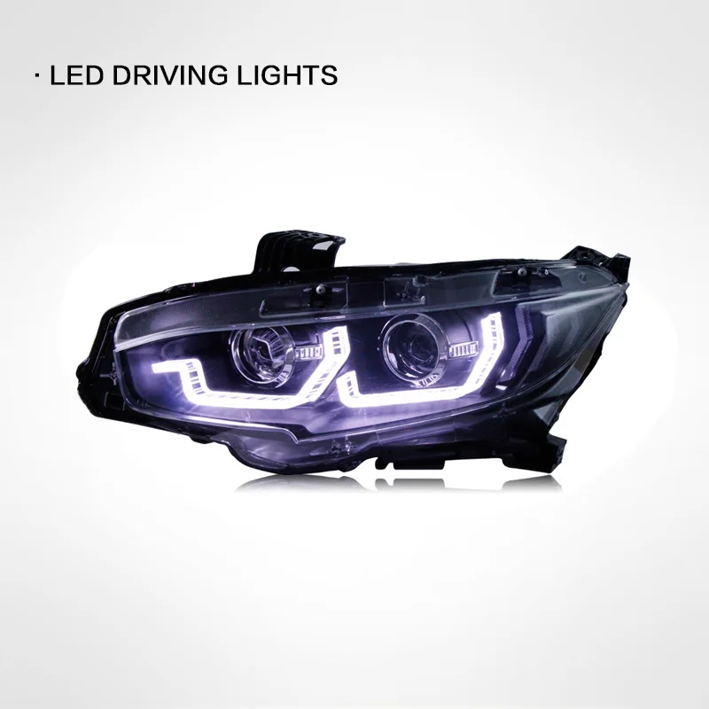 Faros LED antiniebla con luz diurna para Honda Civic 2016-2021, Plug & Play - imagen 2