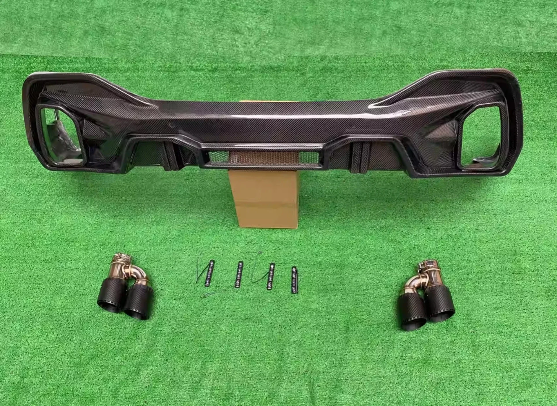 Kit de carrocería, alerón de labio trasero de fibra Caron para BMW X6 G06 2019, nuevo estilo modificado, pala trasera, accesorios para coche - imagen 2