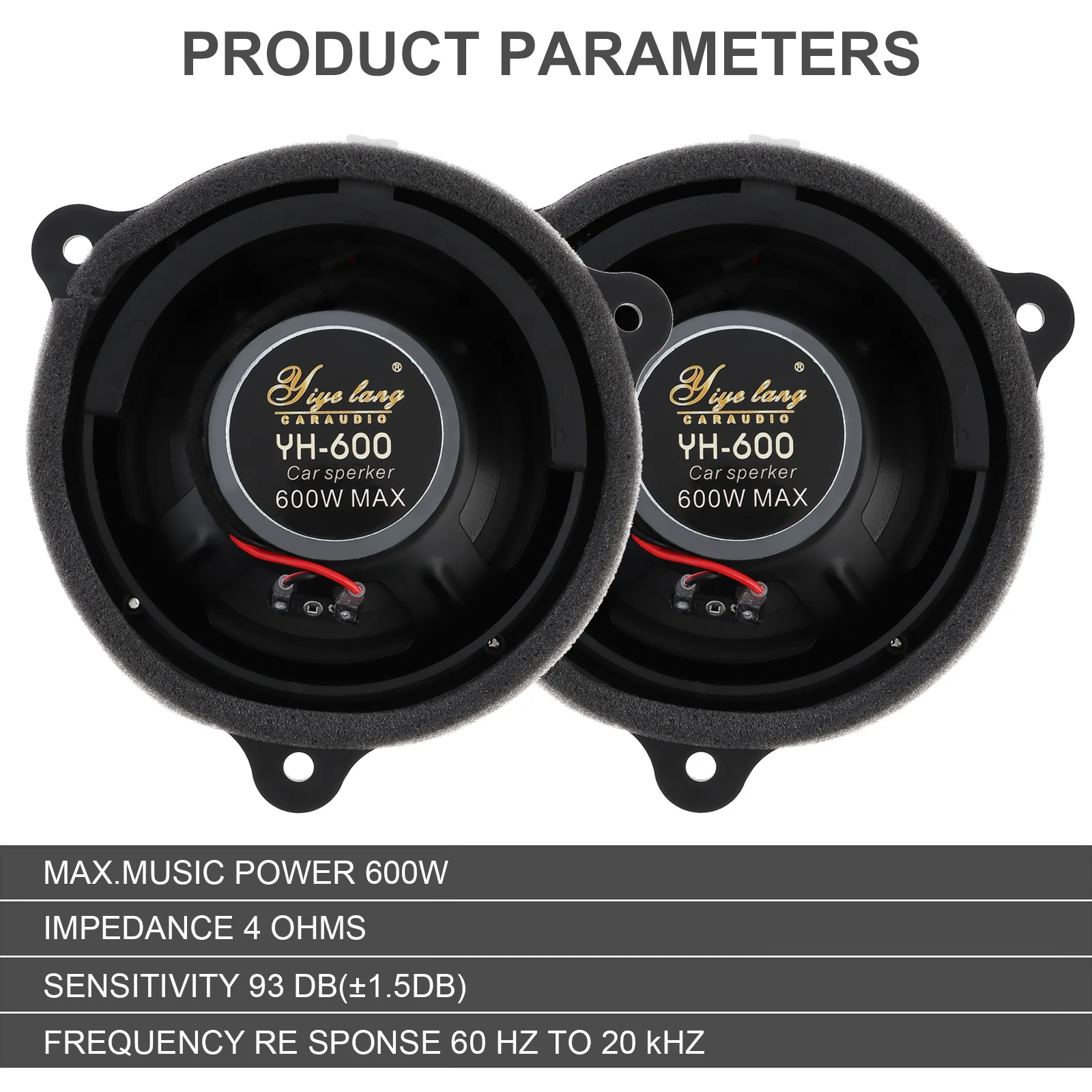 Altavoces 6,5 pulgadas 2 vías para Nissan: audio puerta coche - imagen 3