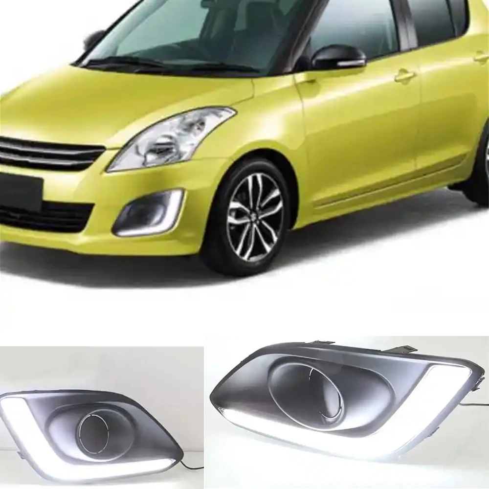 Luces diurnas LED DRL tipo antiniebla para Suzuki Swift 2014-2016
