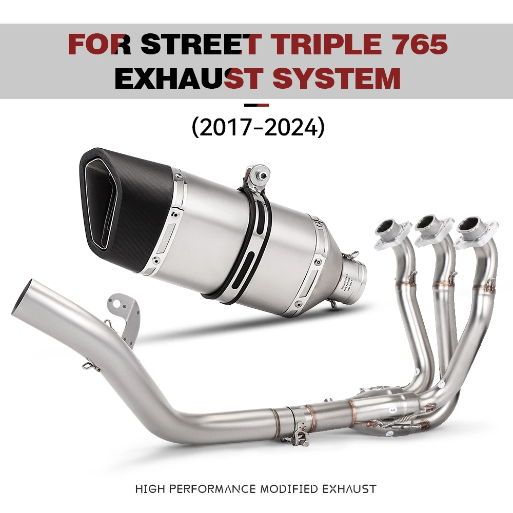 Tubo delantero de escape 51 mm – Triumph Street Triple 765 R/RS - imagen 2