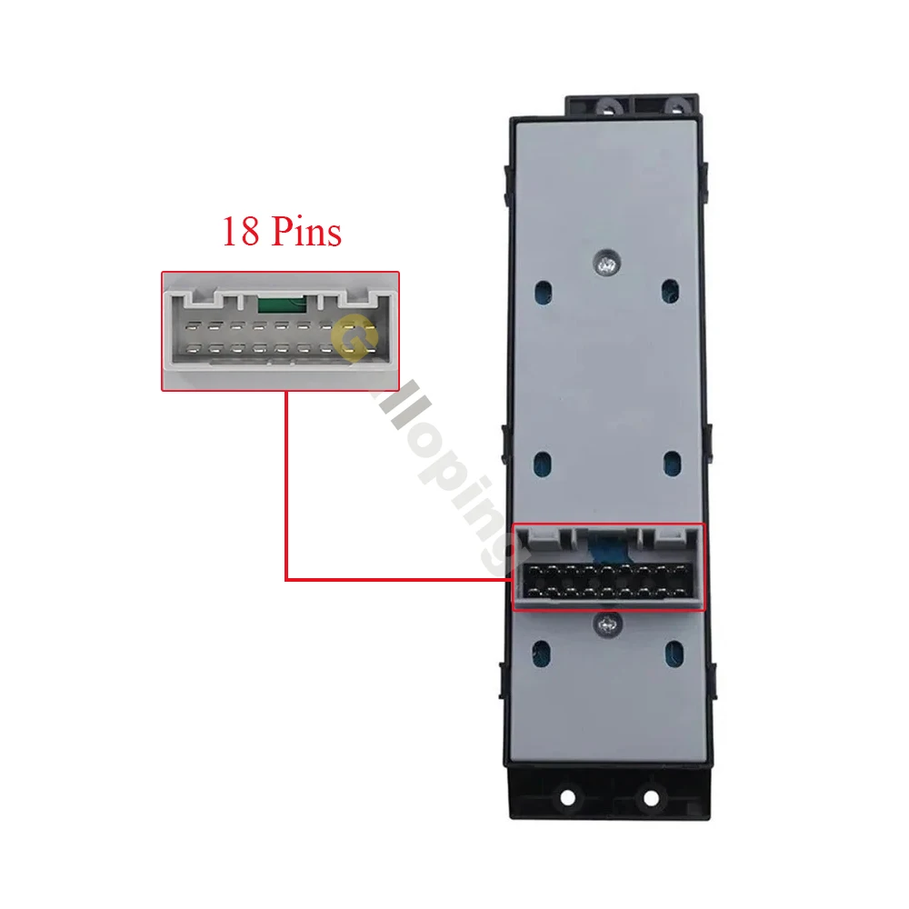 Botón regulador elevalunas Hyundai HB20 delantero izquierdo - imagen 3