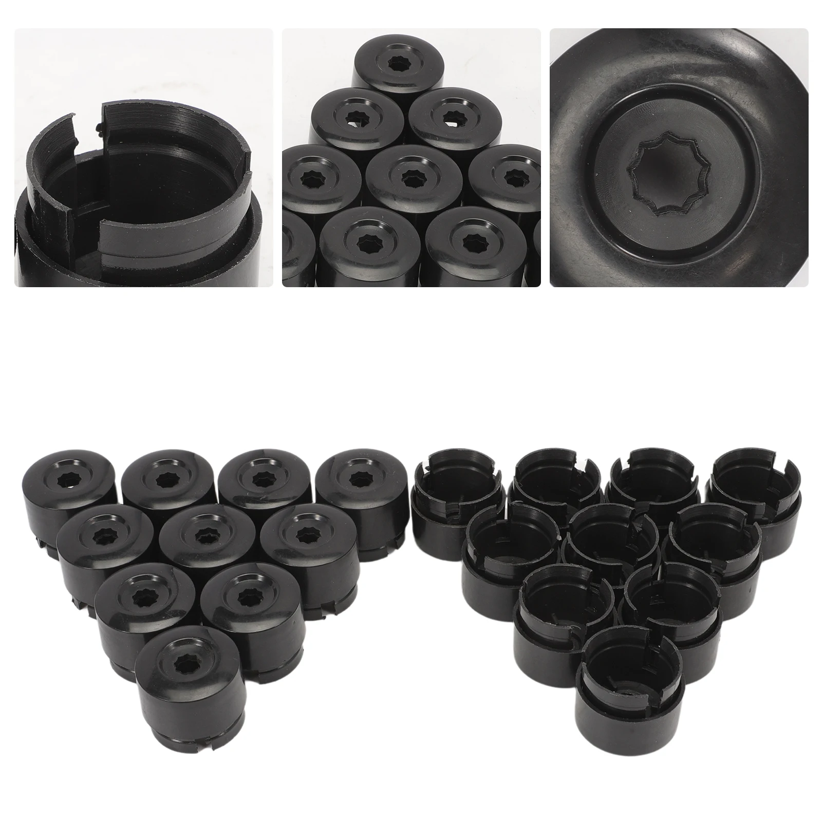Tapas Cubretuercas Rueda 19mm para VW Transporter T5 y T6 - imagen 3