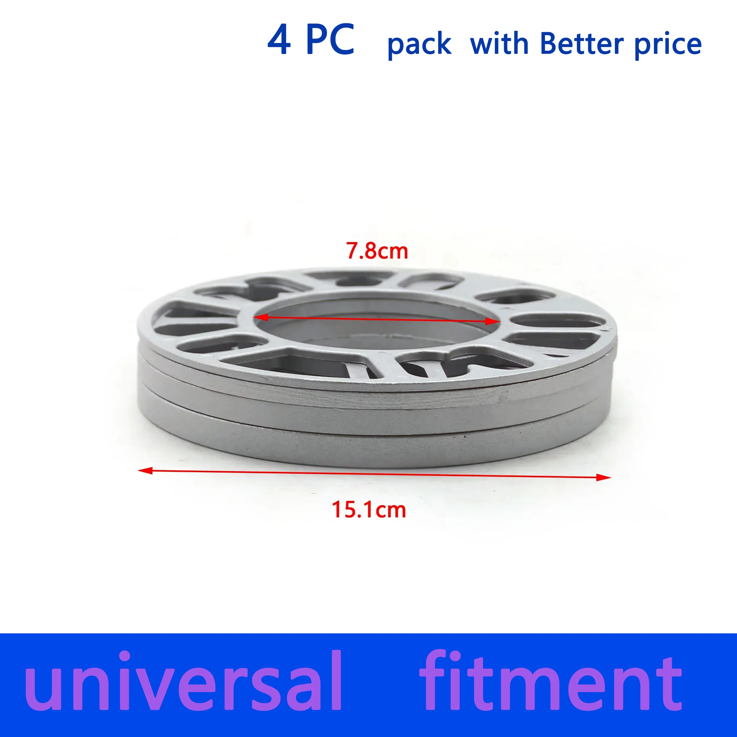 Separadores de rueda universales de aluminio 3-10 mm, 4x100/5x120