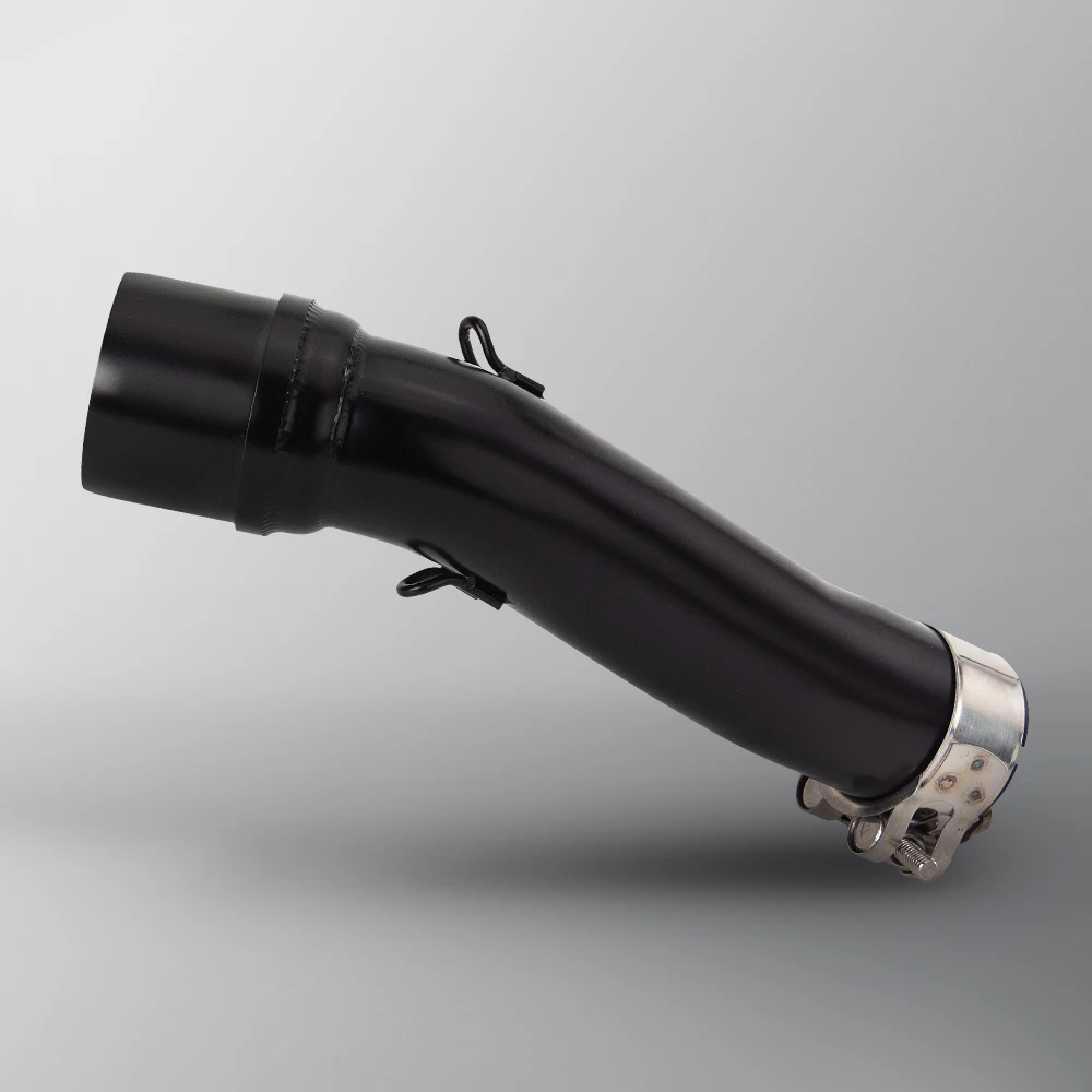 Tubo adaptador modificado de Escape para motocicleta HONDA Rebel 300 Rebel 500 CMX300 CMX500, tubo de enlace medio negro de Escape de 51mm inoxidable - imagen 4